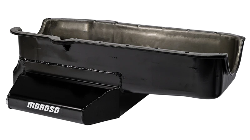 Moroso 80-85 Chevrolet Small Block/Dart (mit 2-teiligem Dichtungssatz & geringer Bodenfreiheit) Nasssump 7-Liter 7-Zoll Stahl-Ölwannen