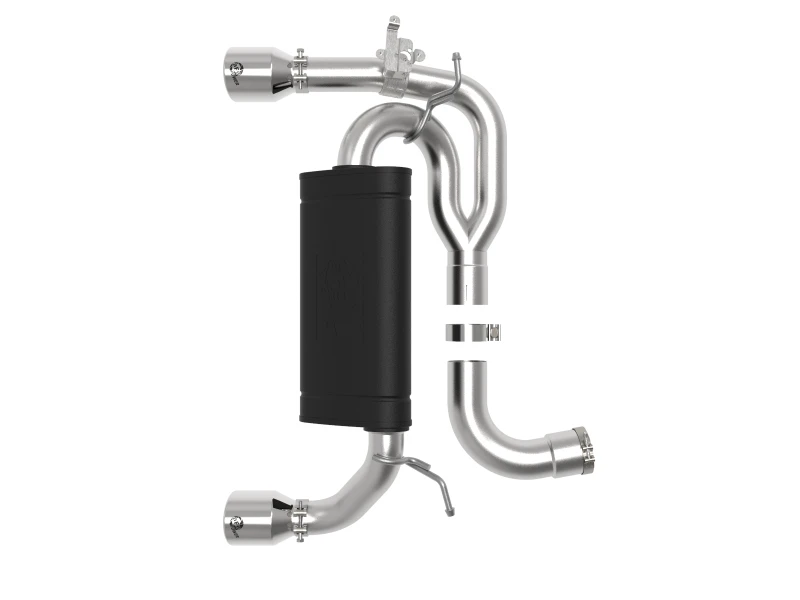 aFe MACHForce XP 3in to 2.5in 304 SS Axle-Back Exhaust w/ Polished Tips 14-16 BMW M235i