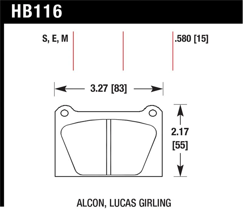Hawk Blue 9012 Motorsports Race Pads