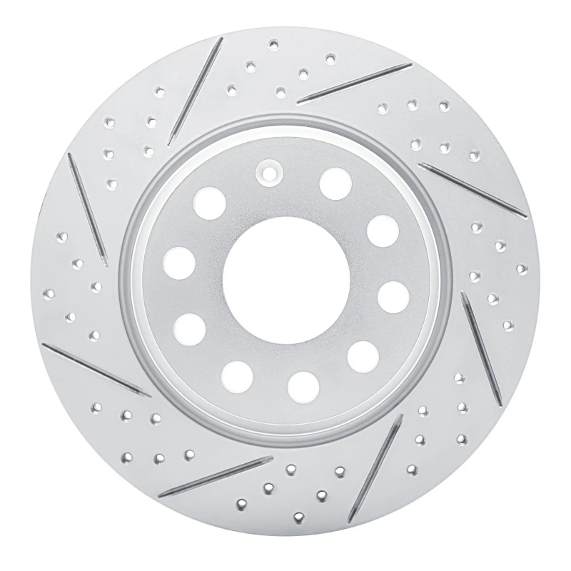 DFC 05-18 Audi Q3 (Mexico) Rear Left Drilled & Slotted Geoperformance Rotor