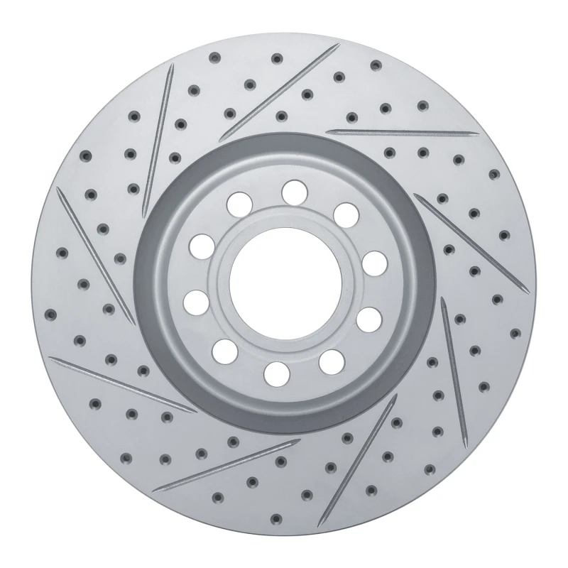 DFC 99-04 Audi S6 Front Left Drilled & Slotted Geoperformance Rotor