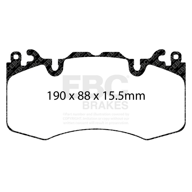 EBC 13+ Land Rover Range Rover 3.0 Supercharged Extra Duty Front Brake Pads
