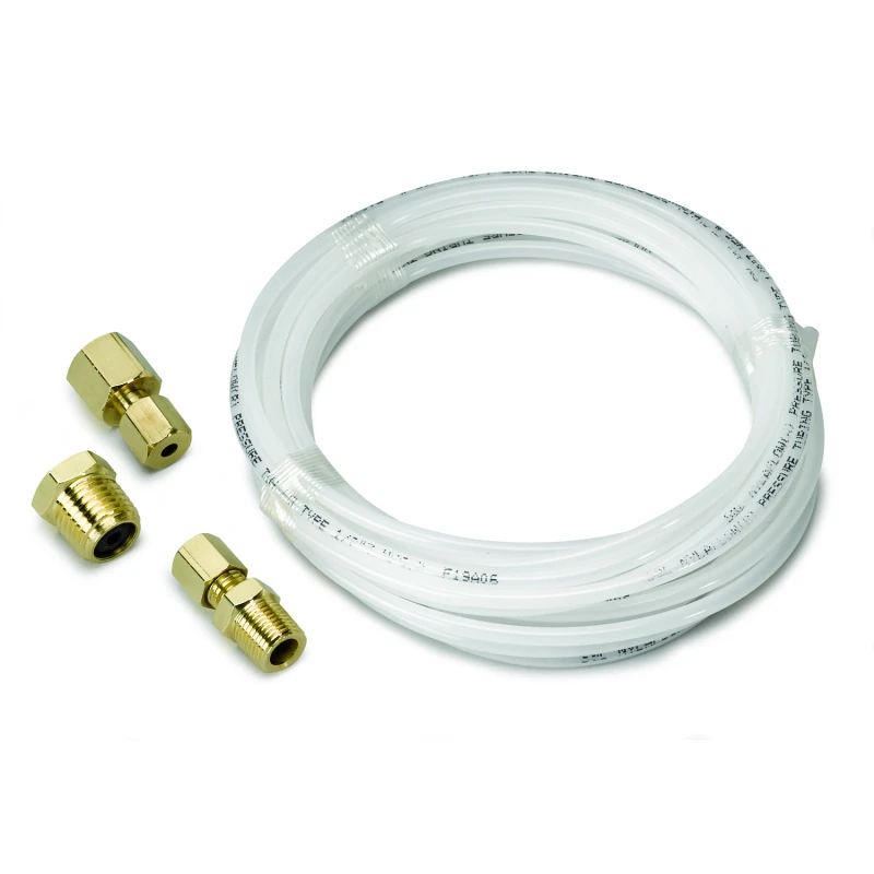 Autometer 12 Foot Nylon Tubing 1/8in. w/ 1/8in. Brass Compression Fittings