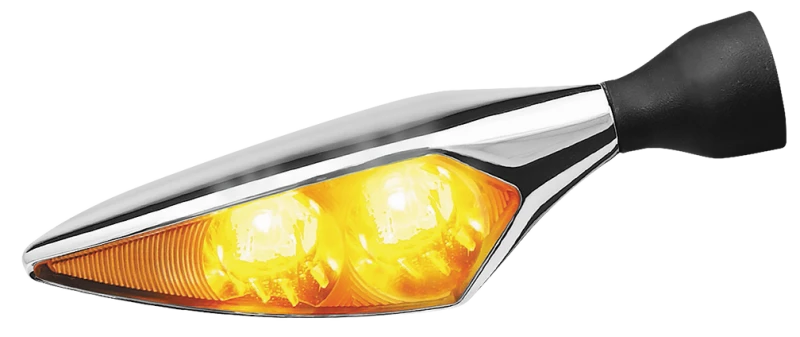 Kuryakyn Rhombus Blinker vorne rechts / hinten links Amber Chrom