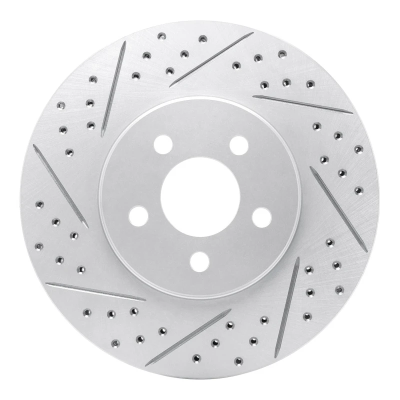 DFC 95-06 Chrysler Cirrus Front Left Drilled & Slotted Geoperformance Rotor