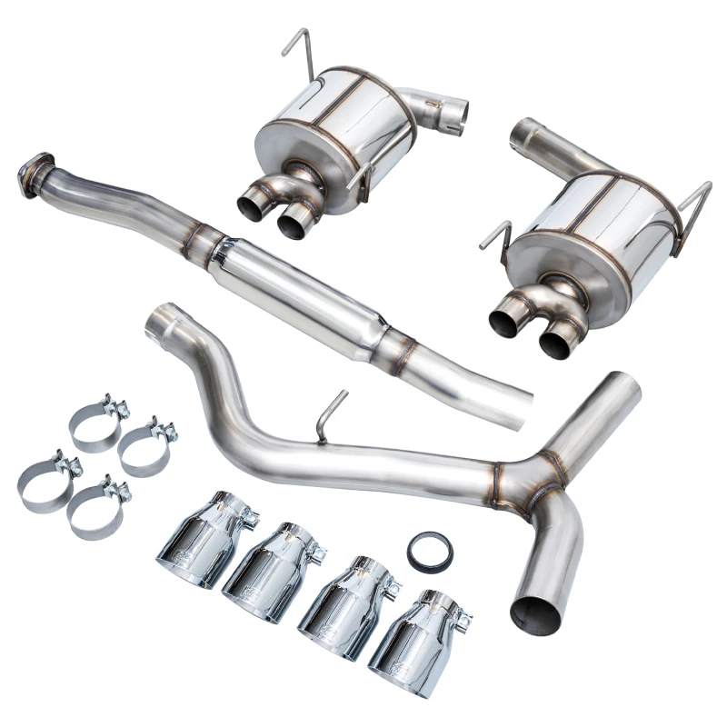 AWE Tuning Subaru STI VA / WRX GV / STI GV Sedan Touring Edition Auspuff - Chrom Silber Spitze (102mm)