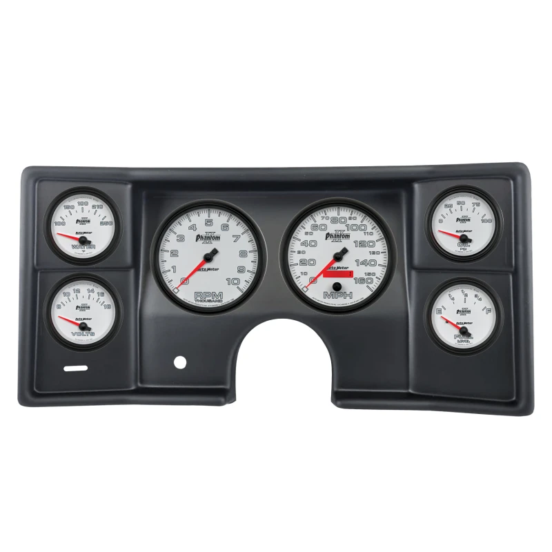 Autometer Phantom II Direct Fit Dash Kit 78-81 Malibu / El Camino / Montecarlo (2 x 5in/4 x 2-5/8in)