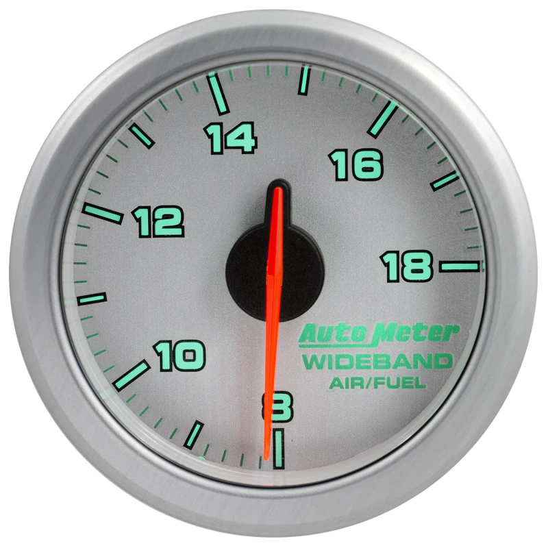 Autometer Airdrive 2-1/6 Zoll Weitband-Luft / Kraftstoff-Anzeige 10:1-17:1 ARF-Bereich - Silber