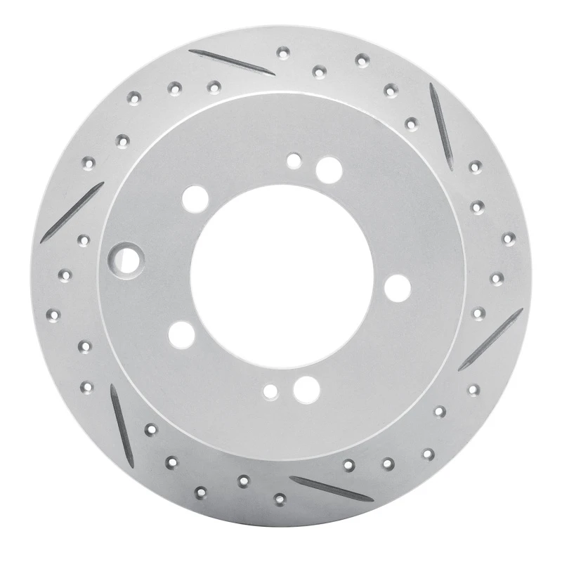 DFC 94-07 Chrysler Sebring Rear Right Drilled & Slotted Geoperformance Rotor