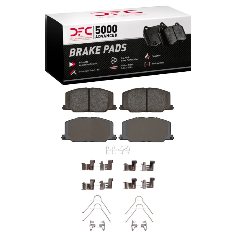 DFC 87-93 Lexus ES250 Front 5000 Advanced Ceramic Brake Pads and Hardware Kit