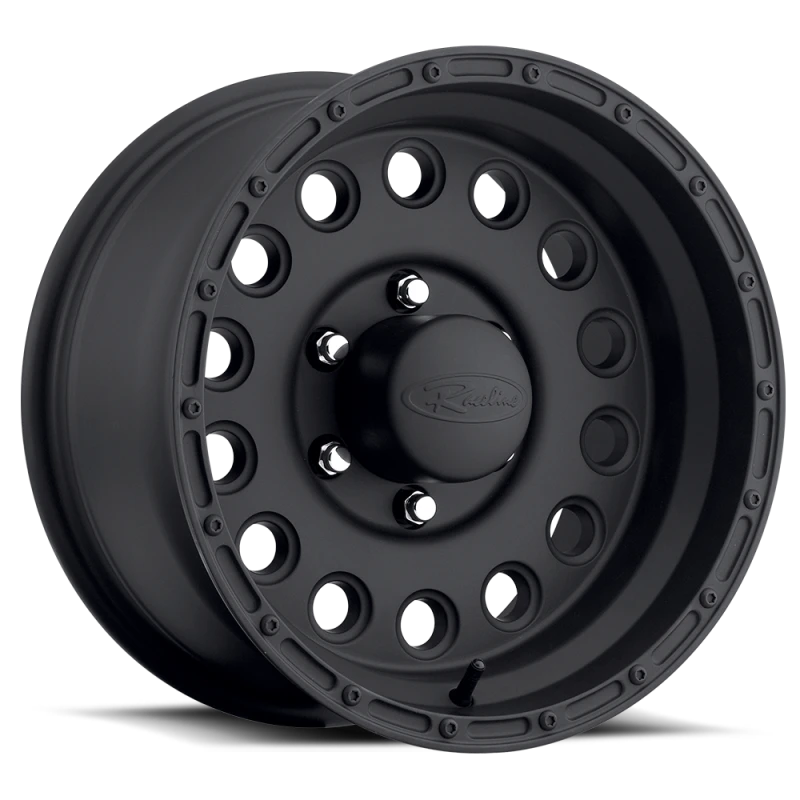 Raceline 887B Rock Crusher 16x8in / 8x170 BP / -20mm Offset / 130.81mm Bore - Satin Black Wheel