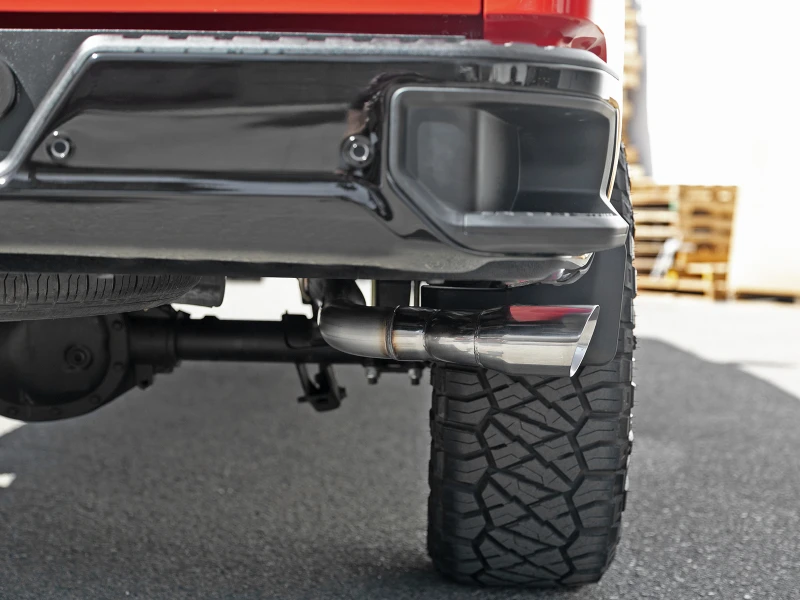 aFe Vulcan Serie 3in 304SS Auspuff Cat-Back mit Poliertem Endstück 2019 GM Silverado/Sierra 1500 V6-4,3L/V8-5,3L
