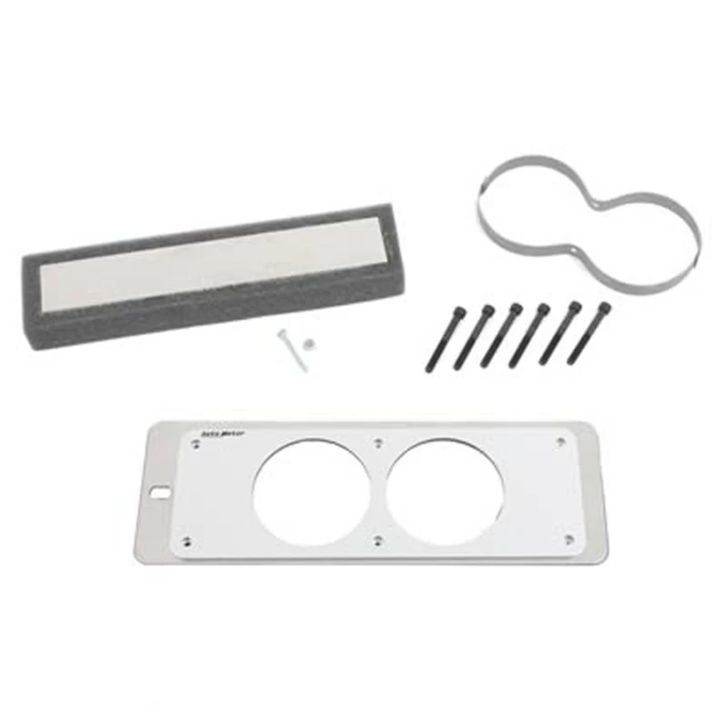 Autometer Montage-Lösungen Instrumentenhalter Instrumentenkäfig Dual 2-5/8 Zoll Silber 87-93 Ford Mustang