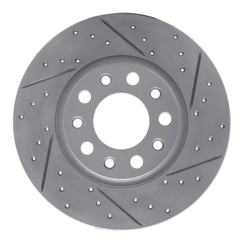 DFC 14-22 Chrysler 200 Rear Right Drilled & Slotted Geoperformance Rotor