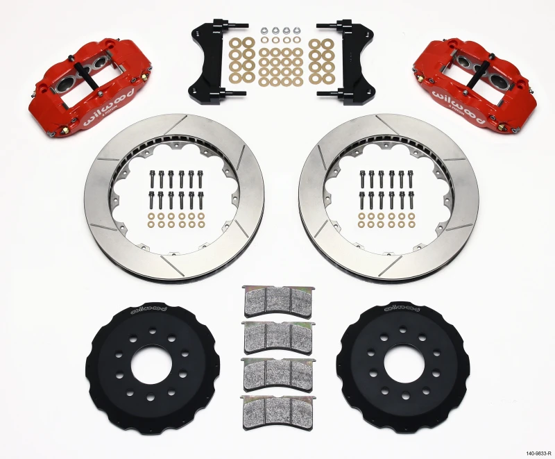Wilwood Narrow Superlite 6R Vordere Hut Kit 13,06 Zoll Rot 98-02 Camaro/Firebird