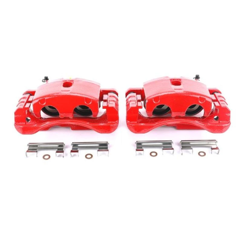 powerstop_S4728-67945c0b58e24 Power Stop 02-06 Cadillac Escalade Front or Rear Red Calipers w/Brackets - Pair