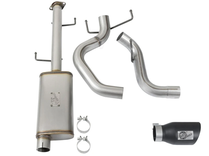 aFe MACH Force Xp 3in SS Cat-Back Single Side Exit Exhaust mit schwarzen Endstücken 07-14 Toyota FJ Cruiser