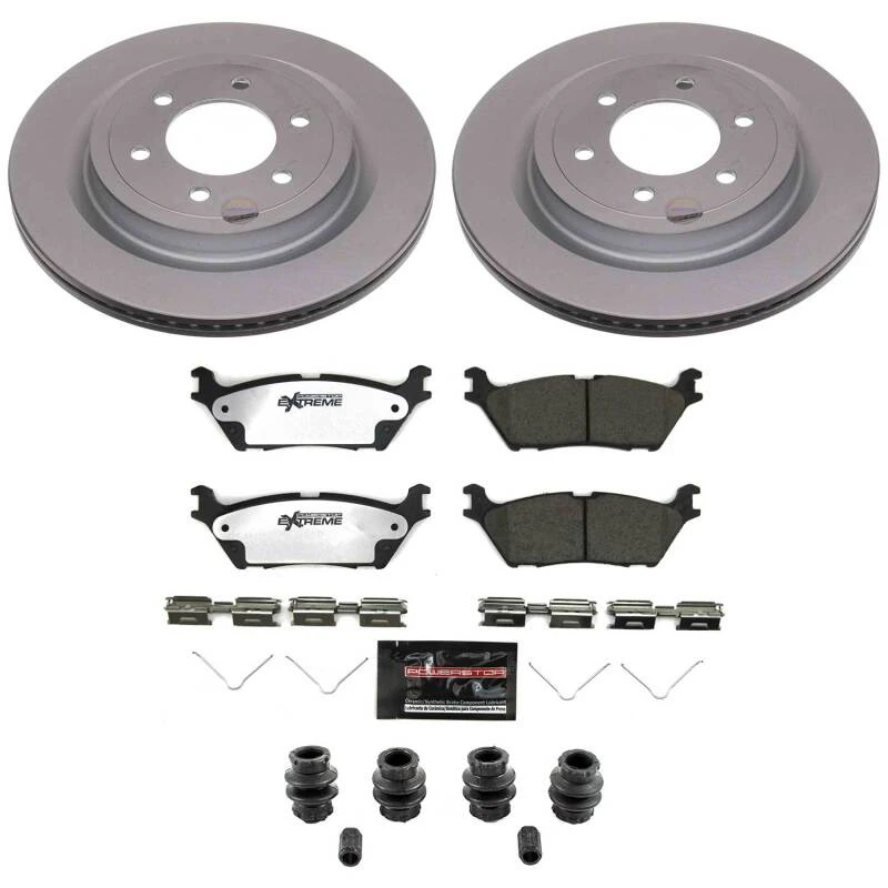 Power Stop 21-26 Ford F-150 Rear Z36 Coated Truck & Tow Brake Kit
