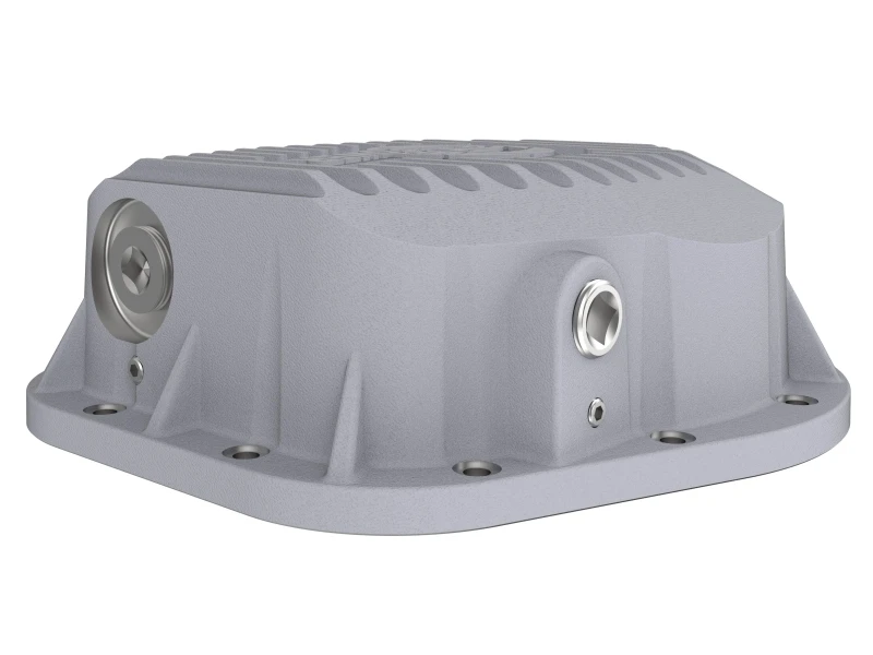 aFe Rear Differential Cover (Raw; Street Series); Ford Diesel Trucks 86-13 V8 (td)