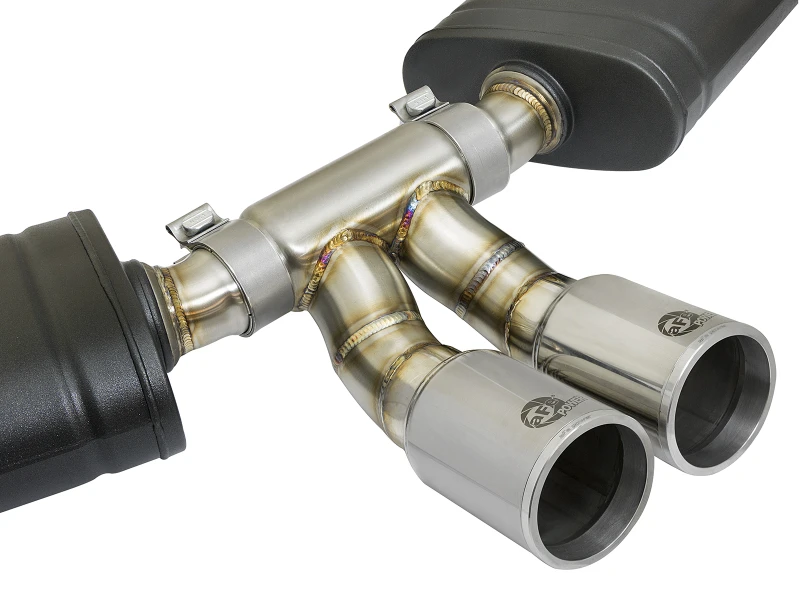 aFe MACHForce-Xp 2-Zoll-304-SS-Cat-Back-Auspuffanlage mit polierten Endrohren 13-16 Porsche Boxster/Cayman 2,7L/3,4L
