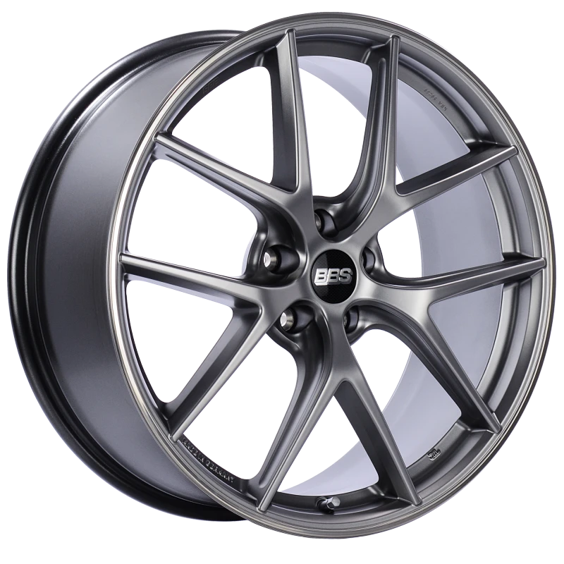 BBS CI-R 20x8.5 5x114.3 ET40 Platinum Silver Polished Rim Protector Wheel -82mm PFS/Clip Required
