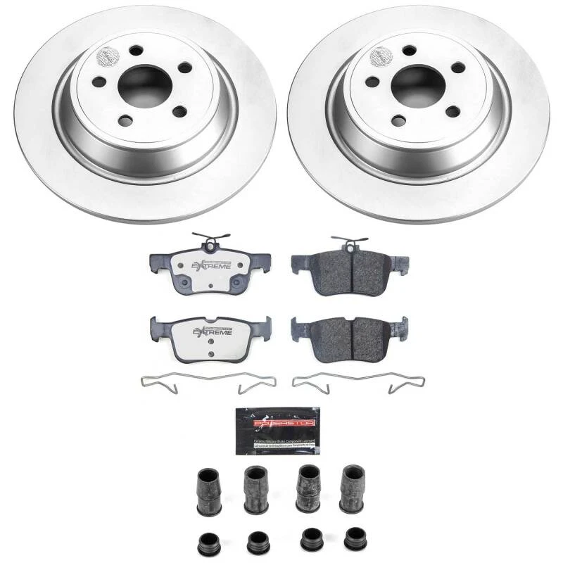 Power Stop 15-21 Ford Edge Rear Z36 Coated Truck & Tow Brake Kit