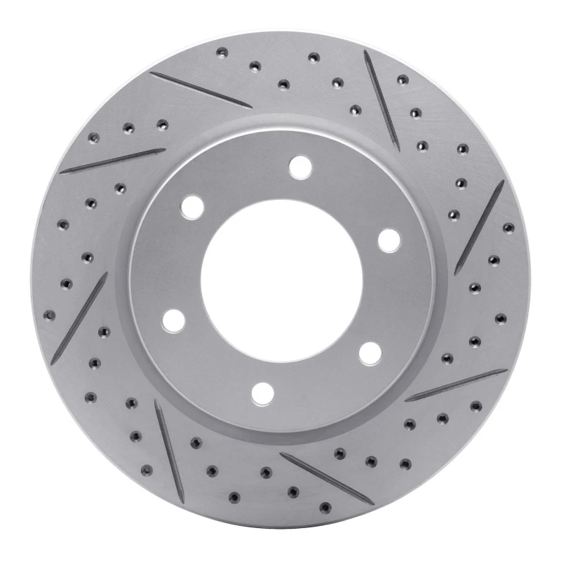 DFC 19-25 Ford Bronco Front Right Drilled & Slotted Geoperformance Rotor