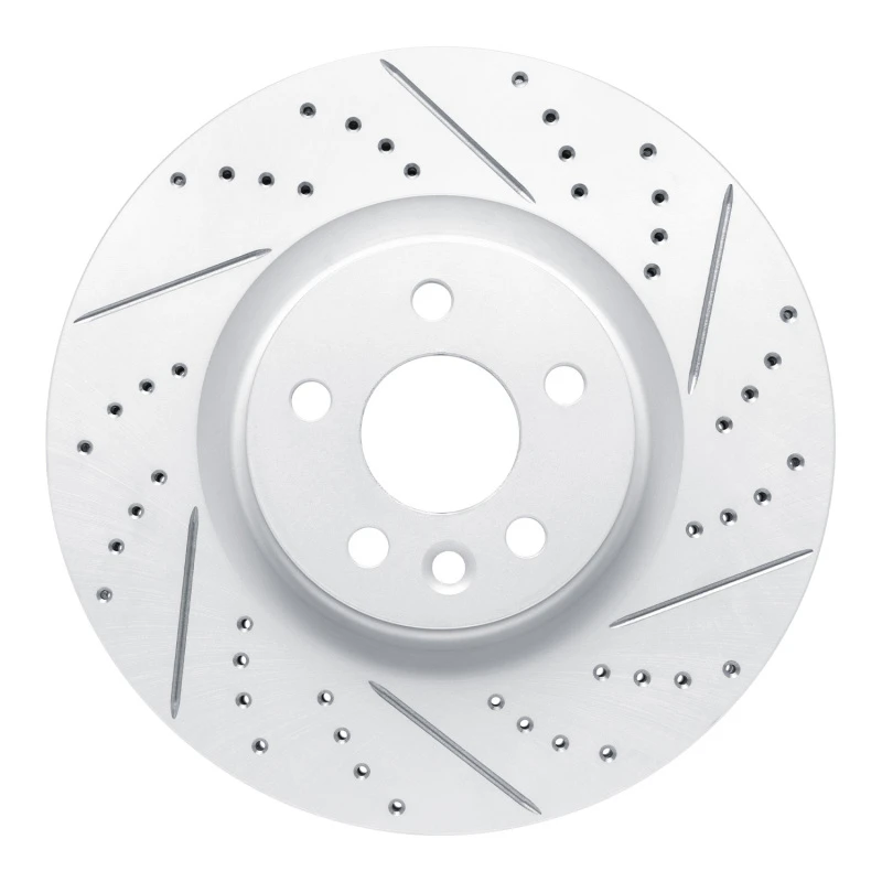 DFC 15-19 Jaguar E-Pace Front Right Drilled & Slotted Geoperformance Rotor