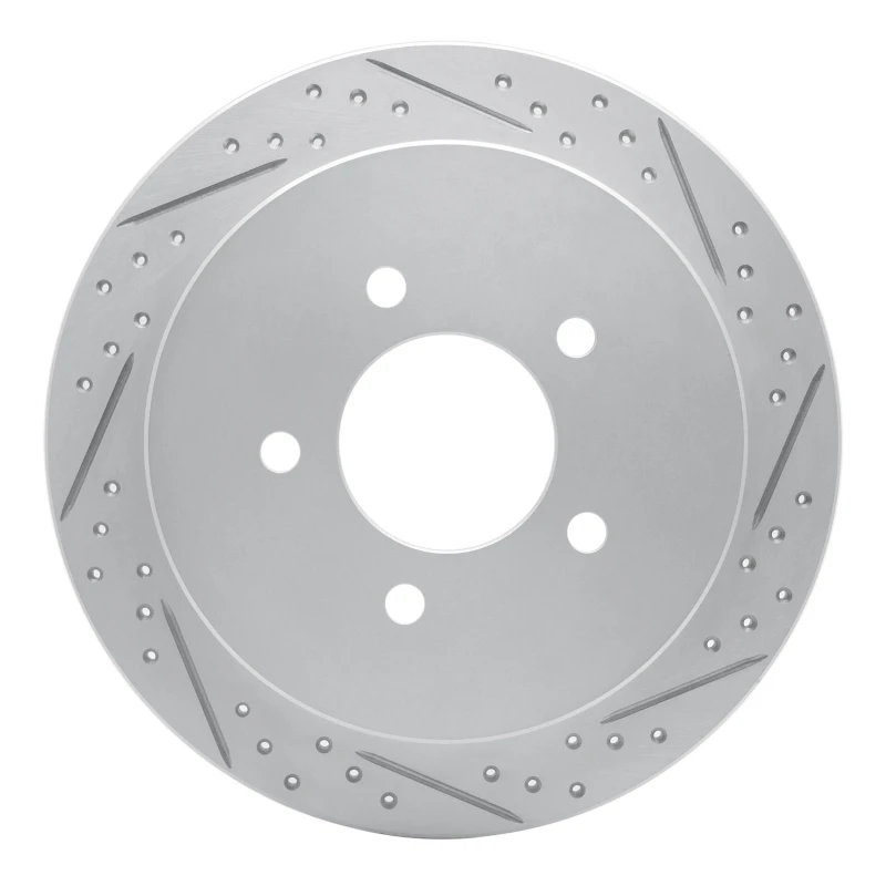 DFC 97-04 Ford F-150 RWD Rear Right Drilled & Slotted Geoperformance Rotor