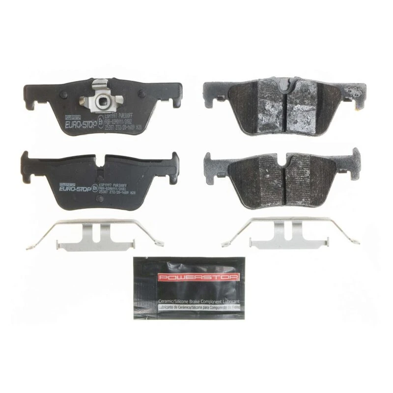 Power Stop 17-19 BMW 430i xDrive Gran Coupe Euro-Stop ECE-R90 Rear Brake Pads