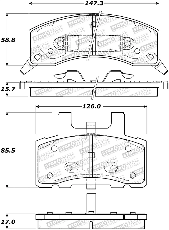 StopTech Street Brake Pads