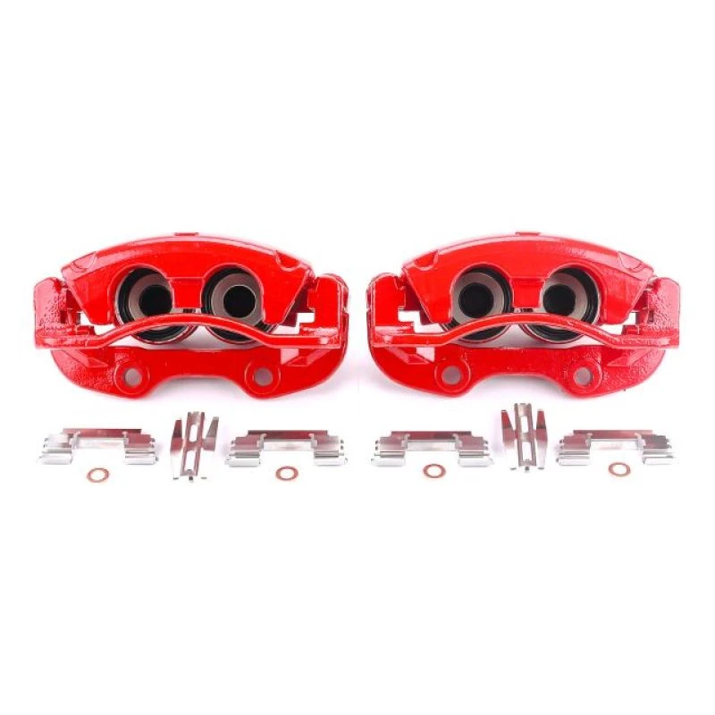 powerstop_S4764-67945ecf1dd40 Power Stop 02-06 Cadillac Escalade Rear Red Calipers w/Brackets - Pair