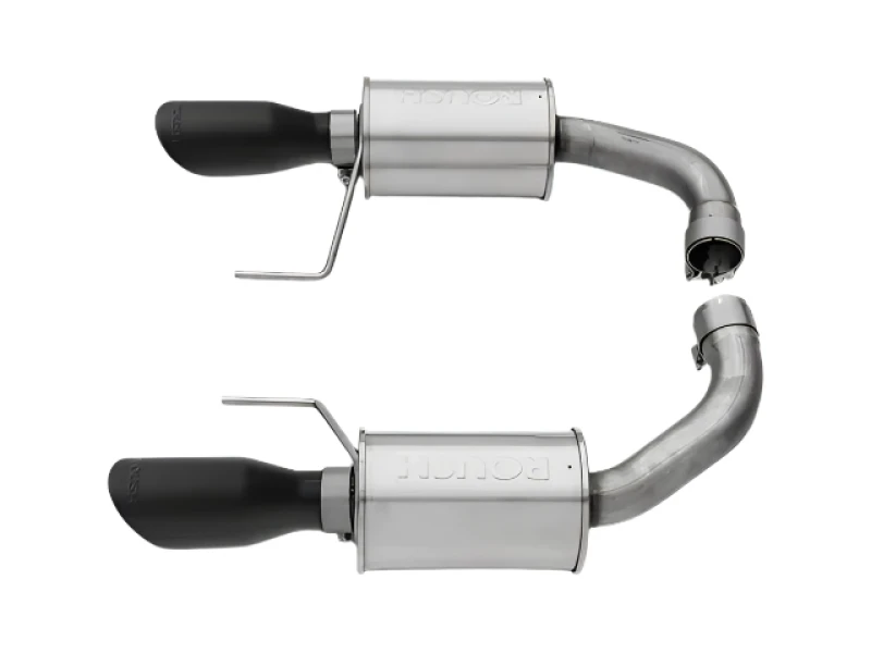 Roush 15-17 Mustang GT Black Tip Axle Back Exhaust