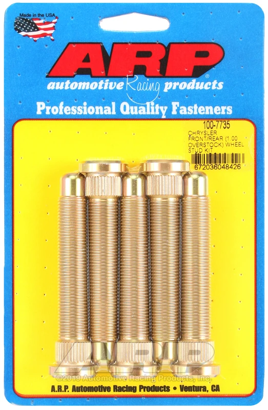 ARP Front / Rear M14 1.000 Over Stock Wheel Stud Kit for Chrysler