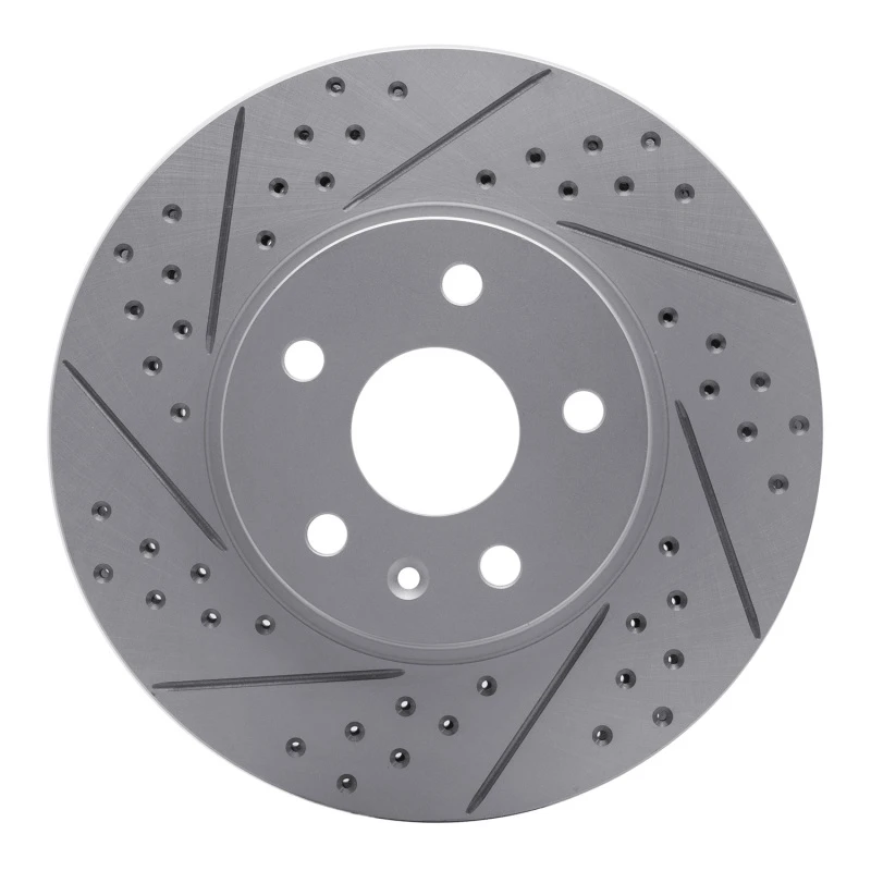 DFC 08-14 Cadillac Cts Front Left Drilled & Slotted Geoperformance Rotor