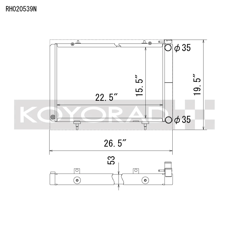 Koyorad Racing All-Aluminum Radiator für Nissan 240SX