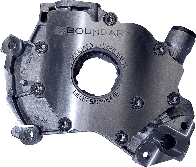Boundary 99-15 Ford Modular Motor (All Types) V8 Oil Pump Assembly w/Billet Back Plate