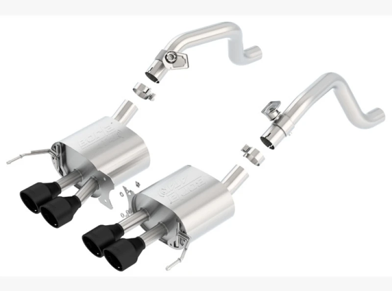Borla 14-17 C7 Corvette Stingray Axle-Back ATAK Auspuff 2,75 Zoll bis Muffler Dual 2,0 Zoll Out 4,25 Zoll Spitze
