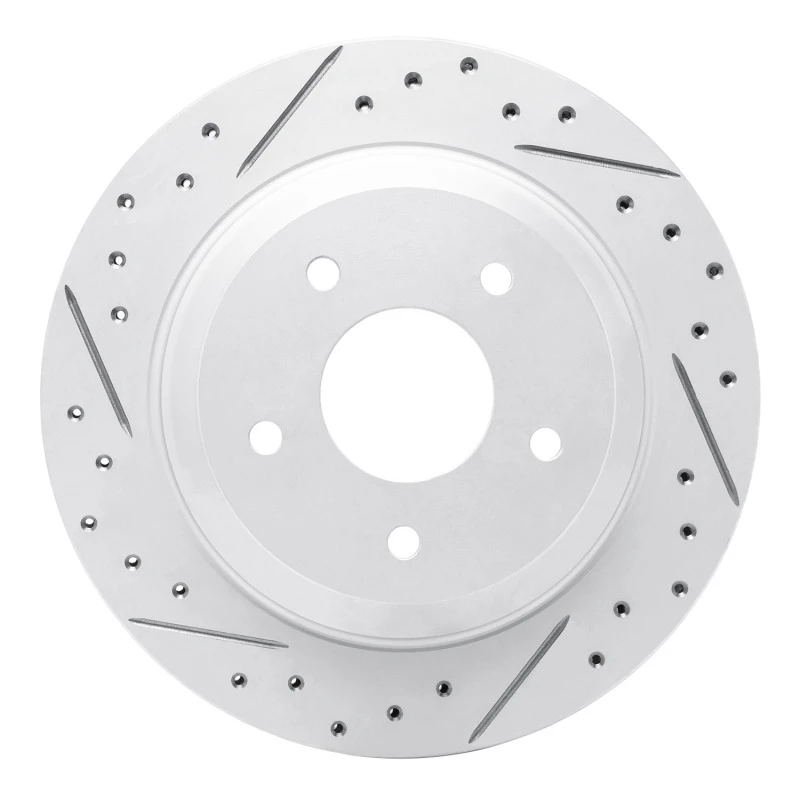 DFC 88-96 Chevrolet Corvette Rear Left Drilled & Slotted Geoperformance Rotor