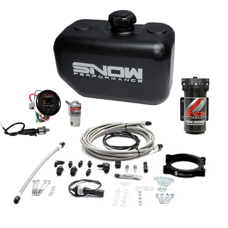 Snow Performance 10-15 Camaro Stg 2 Boost Cooler F/I Wassereinspritzung Kit (SS Braided Line & 4AN)