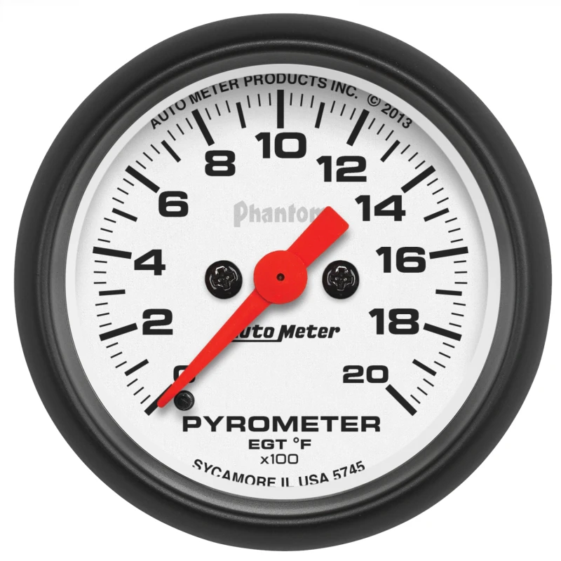Autometer Phantom 2 1/16in 2000 Deg F Digital Stepper Motor Pyrometer (EGT) Gauge