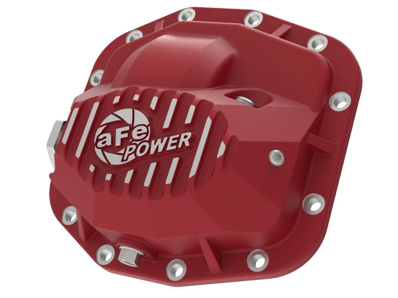 aFe Pro Series Vordere Differentialabdeckung Rot 2018+ Jeep Wrangler (JL) V6 3.6L (Dana M186)