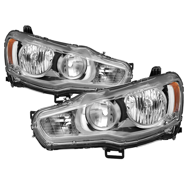 xTune OE Style Headlights - ALL Chrome HD-JH-ML08-AM-C for Mitsubishi Lancer 08-15