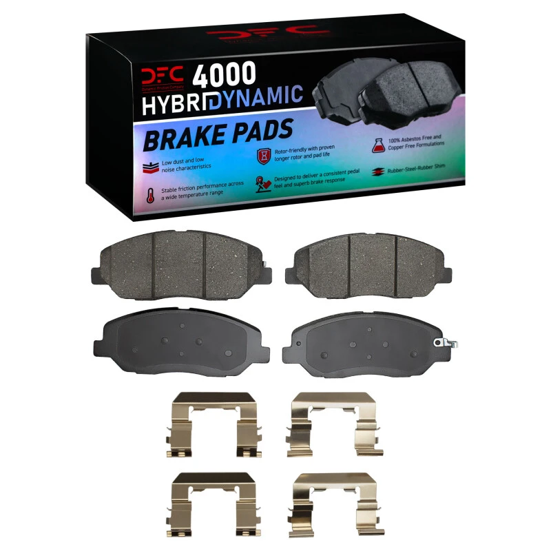 DFC 09-11 Hyundai Genesis Sedan Front 4000 HybriDynamic Brake Pads and Hardware Kit