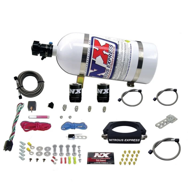 Nitrous Express GM LS 90mm Nitrous-Kit (50-400PS) mit 10lb Flasche