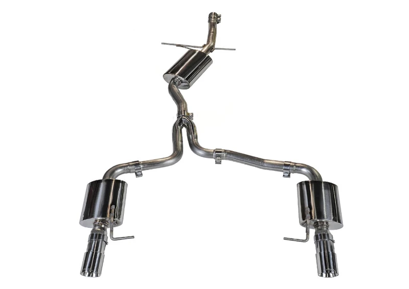 AWE Tuning Audi B8 A4 Touring Edition Auspuff - Dual Outlet Polierte Silber-Tipps