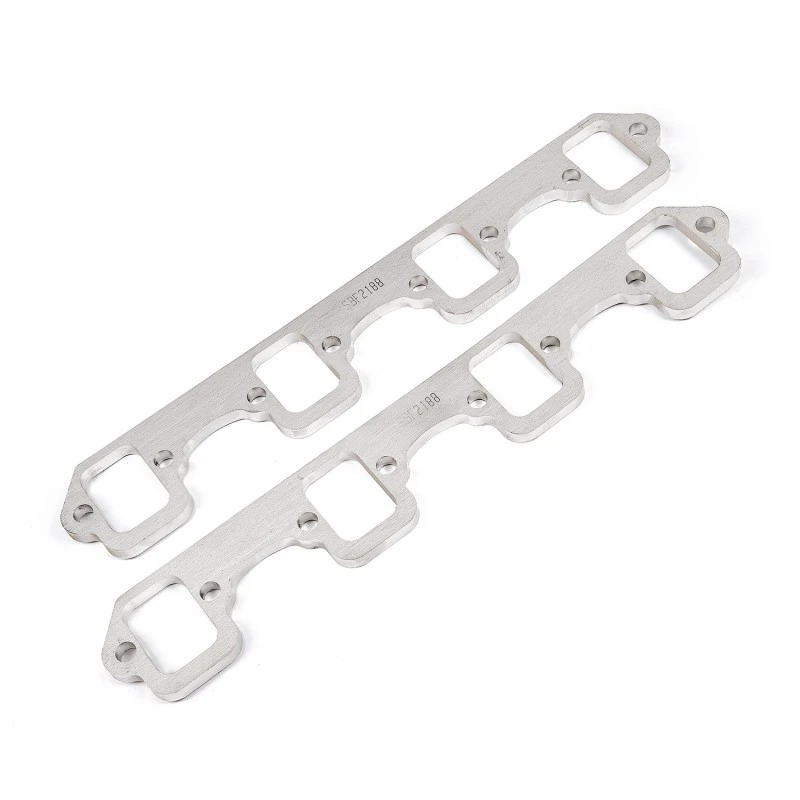 Stainless Works SBF Rechteckige Port-Header-Abgasflansche 304SS 1-7/8 Zoll Primär (2 Zoll BP)