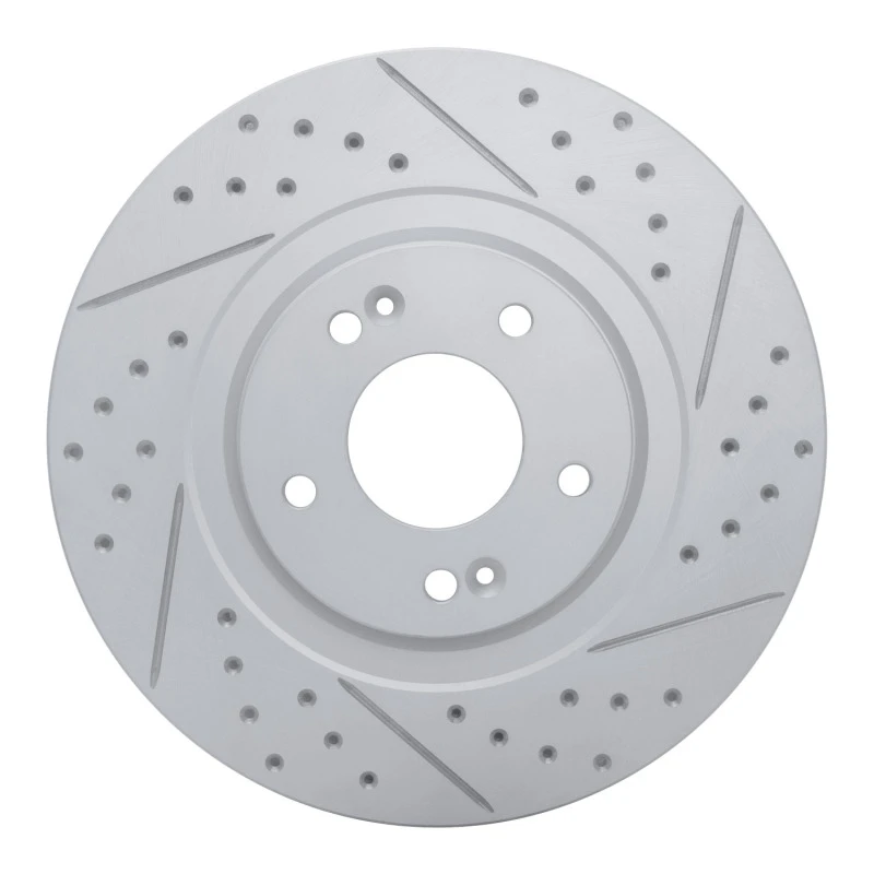 DFC 13-20 Hyundai Santa Fe Xl Front Right Drilled & Slotted Geoperformance Rotor