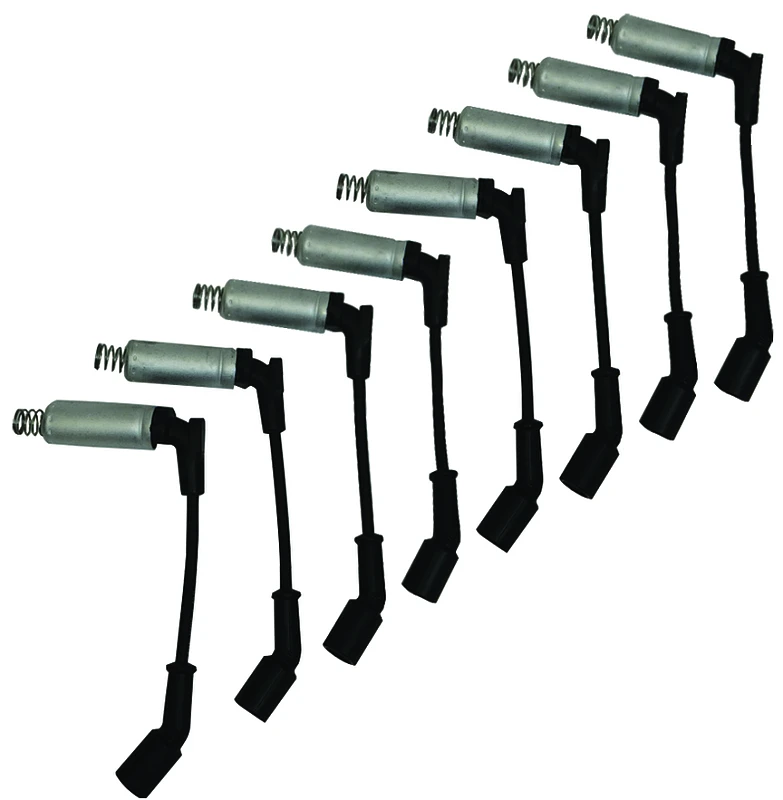 Moroso GM LS Zündkabelsatz - Ultra 40 - Unsleeved - Coil-On - Alum Shielded - 9.75in Draht - Schwarz