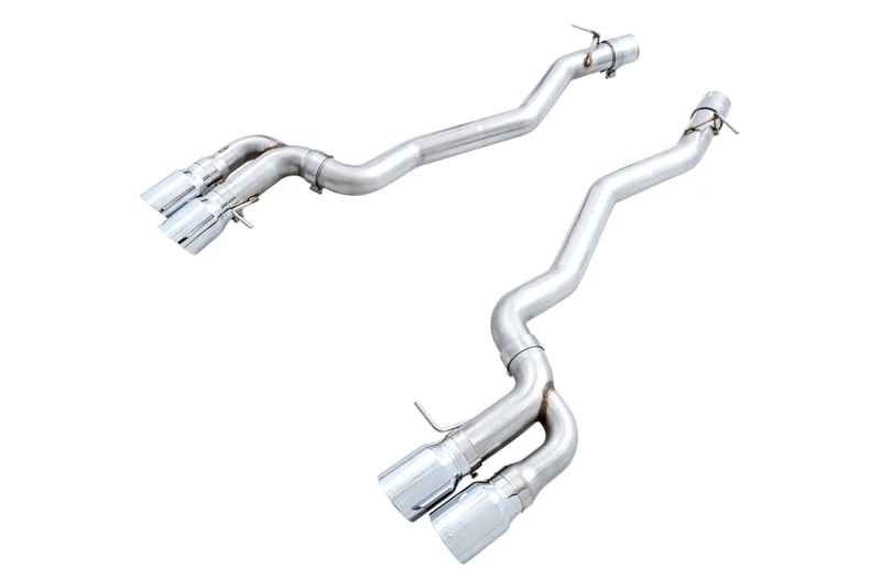 AWE Tuning 18-19 BMW M5 (F90) 4.4T AWD Axle-back Auspuff - Track Edition (Chromsilberne Endrohre)